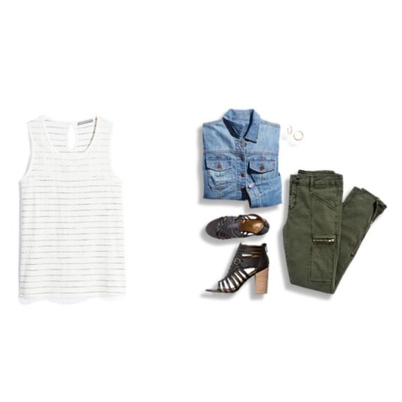 Stitch fix Knit top lace NwT Sz 1x - Picture 3 of 8